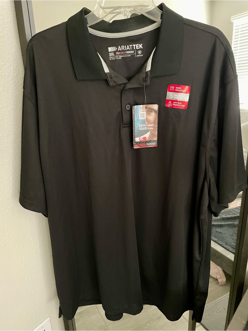 Ariat Men's Black TEK Polo XXXL